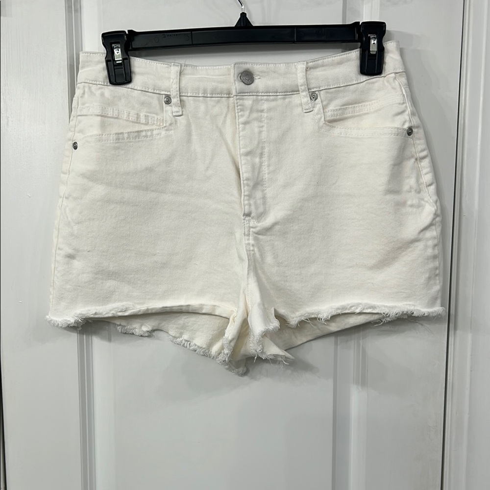 Women's White Denim Shorts